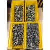 Image 1 : Qty 4 Bins Hardware: Couplings, Connectors, Fittings, etc  (Qty may vary)