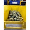 Image 4 : Qty 6 Bins Hardware: Couplings, Connectors, Straps, etc  (Qty may vary)