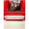 Image 7 : Qty 6 Bins & Misc Jars Hardware: Couplings, Connectors, Clamps, Straps, etc  (Qty may vary)