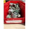 Image 2 : Qty 9 Bins Hardware: Couplings, Connectors, etc  (Qty may vary)