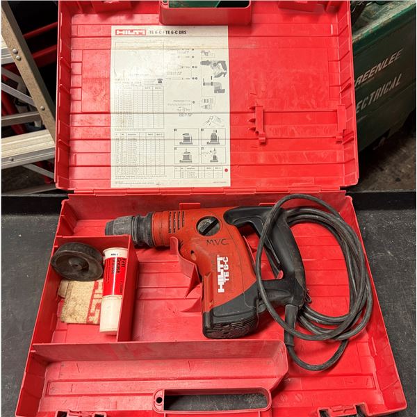 Hilti TE 6-C Rotary Hammer Drill  in Hard Case (works)