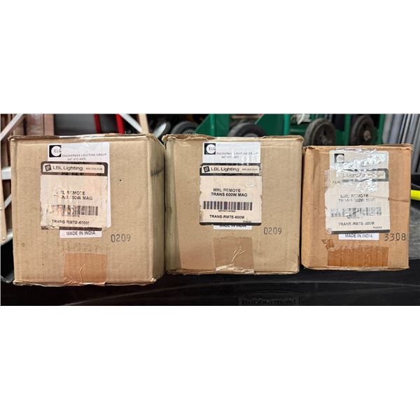 Qty 3 Boxes SLG LBL Lighting MRL Remote Trans 600W & 300W Mag (open box)