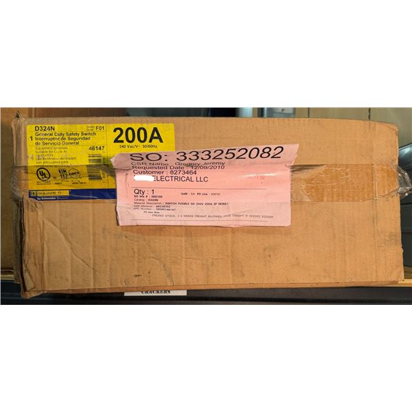Square D D324N General Duty Safety Switch in Box