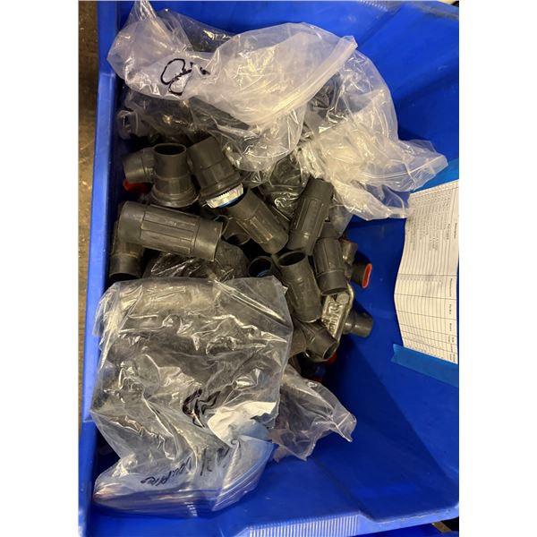 Bin Multiple Elbows, Condulets, Pipe Straps, Conduit Couplings,  etc Misc Sizes  (Qty may vary)