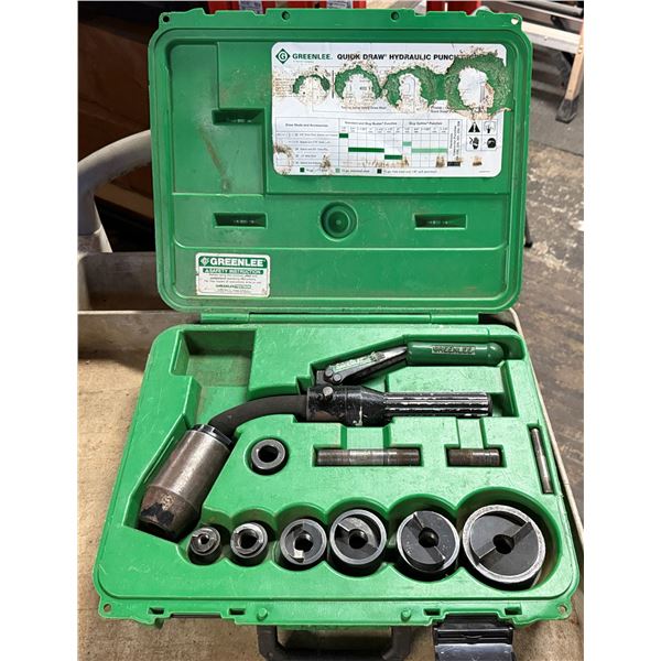 Greenlee Quick Draw Hydraulic Punch Driver Kit in Hard Case