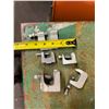 Image 12 : Multiple Bins Pipe Clamps, Iron Beam Clamps, Conduit Hangers,  etc Misc Sizes  (Qty may vary)