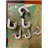 Image 14 : Multiple Bins Pipe Clamps, Iron Beam Clamps, Conduit Hangers,  etc Misc Sizes  (Qty may vary)