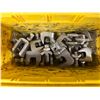 Image 6 : Multiple Bins Pipe Clamps, Iron Beam Clamps, Conduit Hangers,  etc Misc Sizes  (Qty may vary)
