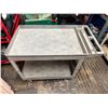 Image 2 : Heavy Duty Plastic 2-Tier Utility Cart 45" x 26" x 33"