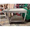 Image 5 : Heavy Duty Plastic 2-Tier Utility Cart 45" x 26" x 33"
