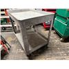 Image 7 : Heavy Duty Plastic 2-Tier Utility Cart 45" x 26" x 33"