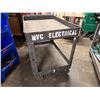 Image 10 : Heavy Duty Plastic 2-Tier Utility Cart 45" x 26" x 33"