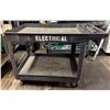 Image 1 : Heavy Duty Plastic 2-Tier Utility Cart 45" x 26" x 33"