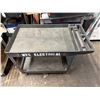 Image 2 : Heavy Duty Plastic 2-Tier Utility Cart 45" x 26" x 33"