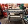 Image 8 : Heavy Duty Plastic 2-Tier Utility Cart 45" x 26" x 33"