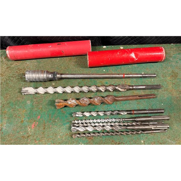 Multiple Bits: Heavy-Duty Rotary Hammer Masonry, Multi-Cutter & Concrete Core Cutter/Socket Bit, Mis
