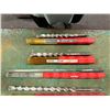 Image 3 : Qty 5 Hilti SDS-Max Hammer Drill Bits in Protective Tubes, Misc Sizes