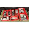 Image 1 : Multiple Bins One-Gang Devices, Box Covers, Square Rings, etc Misc Sizes  (Qty may vary)
