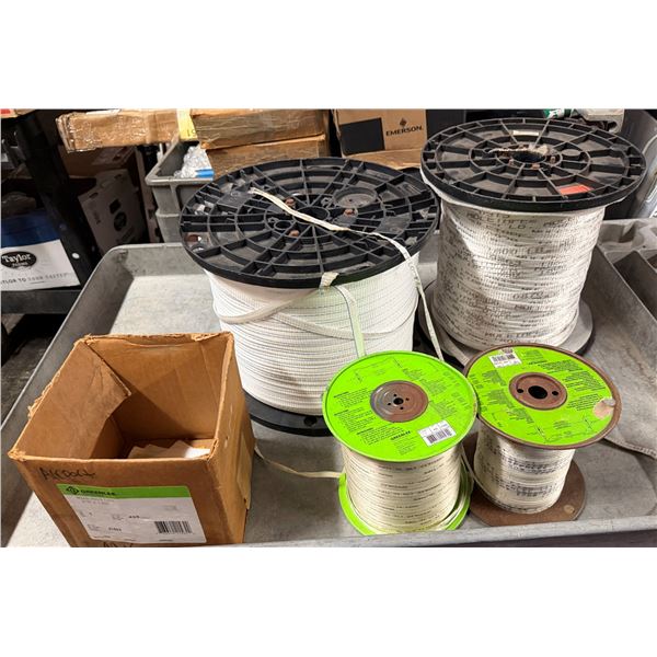 Qty 4 Spools Greenlee Measuring Tape & Muletape WP1800 Cable Pulling Tape