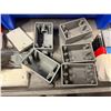 Image 7 : Multiple Red Dot Weatherproof Electrical Outlet Boxes w/ Eaton & TayMac Covers, etc