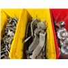 Image 5 : Multiple Bins & 3 Boxes Concrete Slab Electroforms, Pipe Inserts, Clamps, etc Misc Sizes  (Qty may v