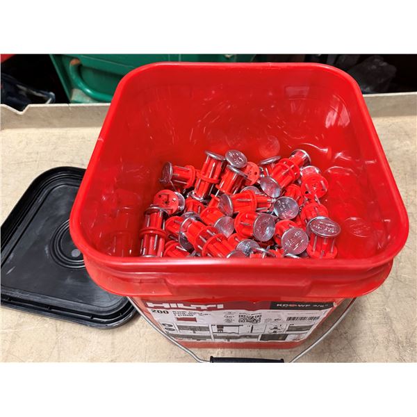Bin Multiple Hilti Kwik Cast KCS-WF 3/8" Fasteners (Qty may vary)
