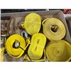 Image 6 : Multiple Ratchets & Yellow Cargo Tie-Down Straps w/ Hooks