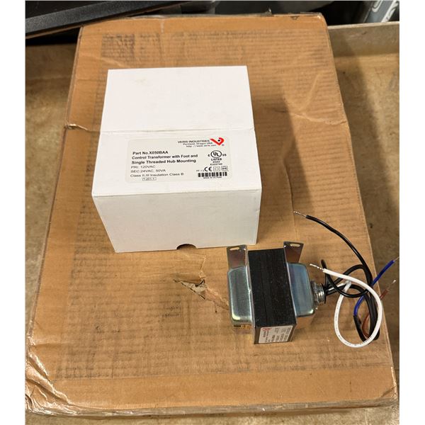 Box Veris X050BAA Control Transformers w/ Foot & Single Threaded Hub Mounting
