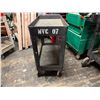 Image 8 : Heavy Duty Plastic 2-Tier Utility Cart 39" x 18" x 33"