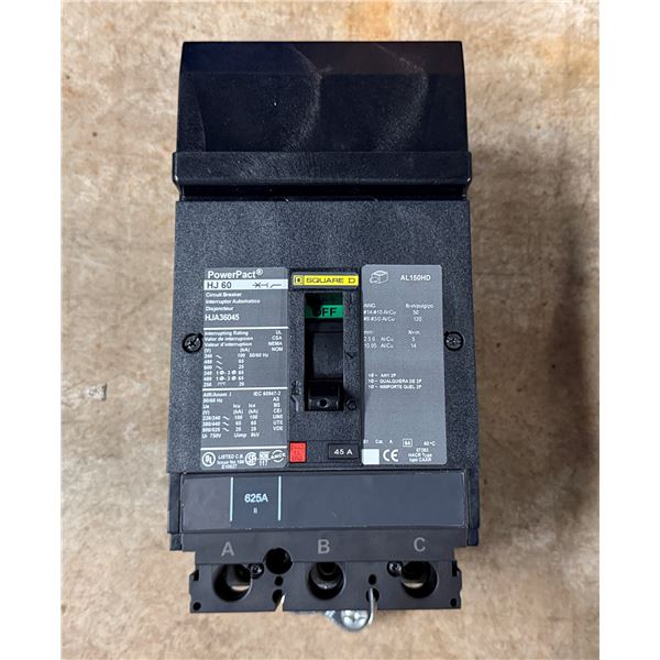 Square D HJ60 Power Pact H-Frame Molded Case Circuit Breaker