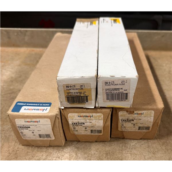 Qty 5 Boxes Mersen TRS250R & Fusetron FRS-R-175 Fuses