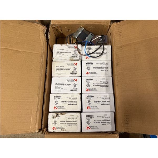 Qty 2 Boxes Multiple Veris X050BAA Control Transformers w/ Foot & Single Threaded Hub Mounting