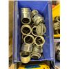 Image 2 : Multiple Bins Couplings & Compression Connectors, etc Misc Sizes  (Qty may vary)