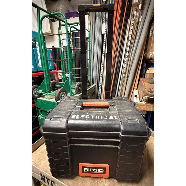 Ridgid Tool Box w/ Wheels & Telescopic Handle 21" x 14" x 16"H
