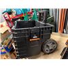 Image 6 : Ridgid Tool Box w/ Wheels & Telescopic Handle 21" x 14" x 16"H
