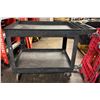 Image 1 : Heavy Duty Plastic 2-Tier Utility Cart 45" x 26" x 33"H