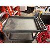 Image 2 : Heavy Duty Plastic 2-Tier Utility Cart 45" x 26" x 33"H