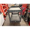 Image 4 : Heavy Duty Plastic 2-Tier Utility Cart 45" x 26" x 33"H