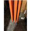 Image 6 : Qty 7 Orange Rods w/ Threaded Ends 10'x1"