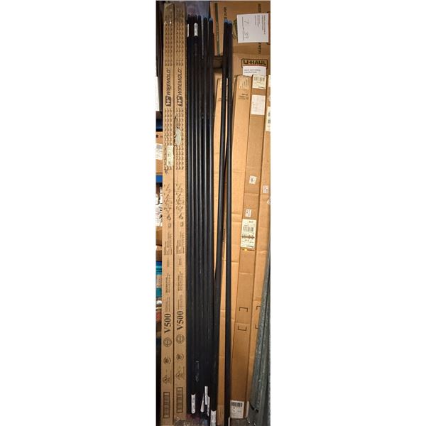 Qty 8 Ocal-Blue PVC Coated Rigid Metal Conduit: 4 @ 10'x1" / 4 @ 10'x1-1/4"