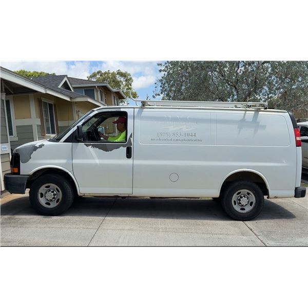 2010 Chevrolet Express Cargo Van, License 438MGD, 64636 Miles (Starts & Runs - See Video)