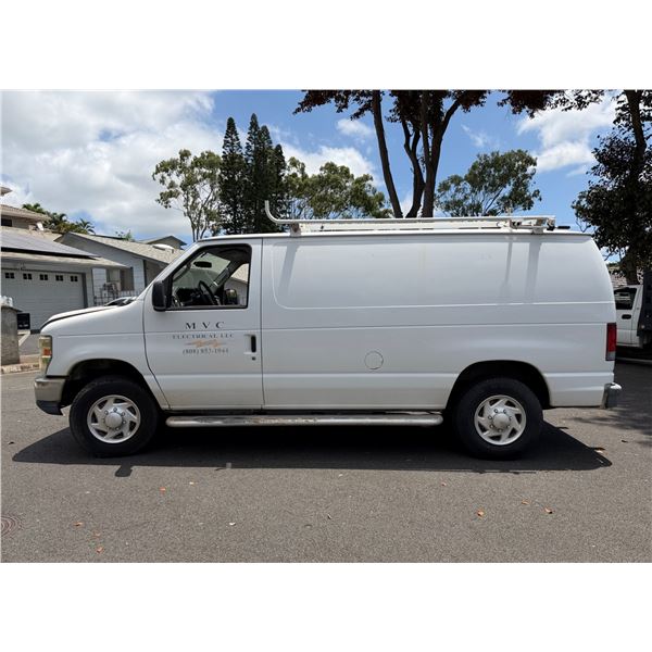 2011 Ford E250 Cargo Van, License 890TTT, 50611 Miles (Starts & Runs - See Video)