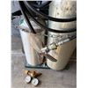 Image 10 : Qty 2 Tanks w/ Hoses & Gauges on Airgas 6" Cylinder Cart
