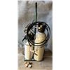 Image 1 : Qty 2 Tanks w/ Hoses & Gauges on Airgas 6" Cylinder Cart