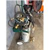 Image 2 : Qty 2 Tanks w/ Hoses & Gauges on Airgas 6" Cylinder Cart
