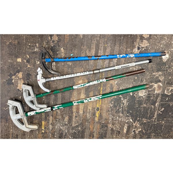 Qty 4 Greenlee & Wiremold Stubs Conduit Benders, Misc Sizes