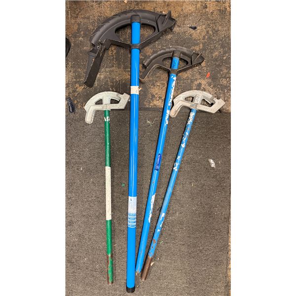 Qty 4 Greenlee & Ideal Conduit Benders, Misc Sizes