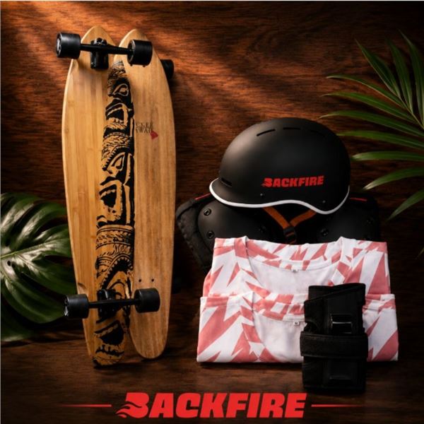 Skateboard & Clothing Backfire Lot