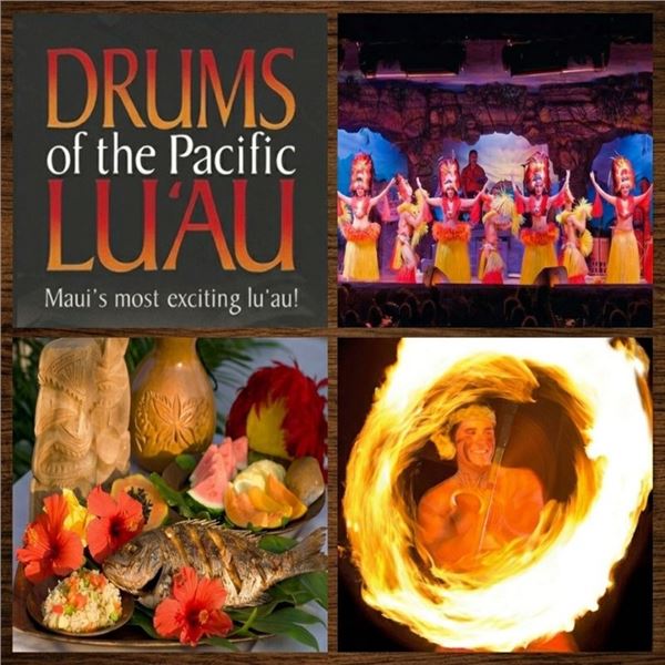 Drums of the Pacific Lu'au for Two People, Maui