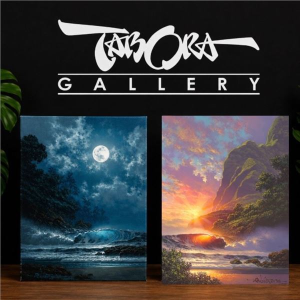 Two 9" x 12" Not Enhanced Canvas Paintings